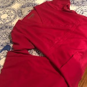 Bright pink scrub set